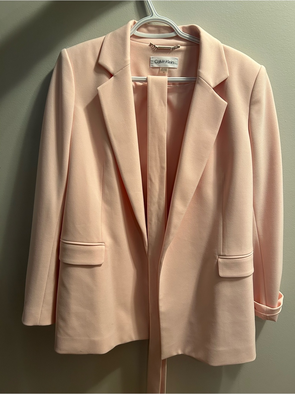 Calvin Klein Blazer Jacket - Soft Pink NWOT